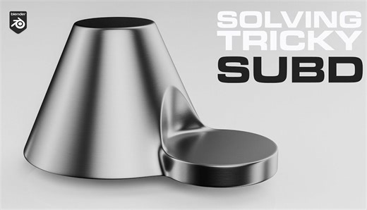 【Blender】解决棘手的布线-硬表面建模教程