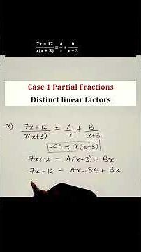 Partial fractions decomposition| Case 1| Linear factors in the denominator| A level maths