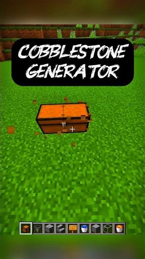 Easy cobblestone generator #shorts