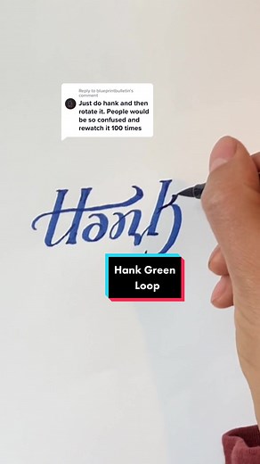 Intricate Ambigram Lettering by Hank Green | Calligraphy Art