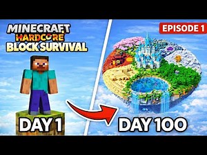 I Survived 100 Days on One Block in Minecraft (Episode - 1)