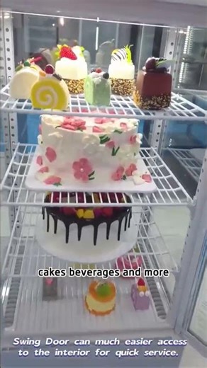 360° Commercial Cake Display Fridge | Best for Bakery & Café Shop