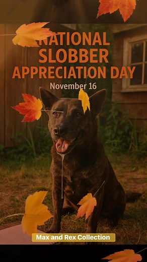Happy National Slobber Appreciation Day November 16 🦮 Today we celebrate one of the most adorably messy parts of being a dog parent — the slobber! From wet kisses to soggy toys, our pups’ drooly moments are often signs of pure joy, excitement, and love.🎾 Whether it’s a happy pant after running around the yard or that classic drool drip during treat time, today is all about appreciating those silly little quirks that make our pets who they are. 💛 How to celebrate: • Snap a photo of your dog in