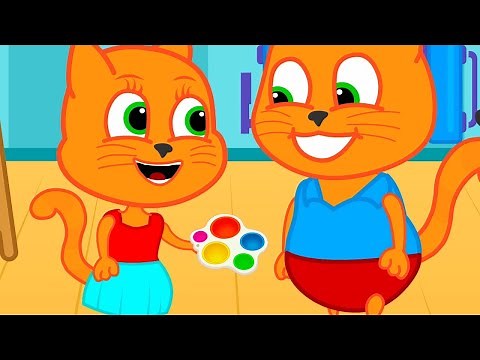 🔴 Cats Family en Français - POP IT Multicolore Dessin Animé 2022 en Français