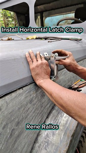 install Horizontal Latch Clamp on long nose truck #LATERO #reelsviral #gaswelding #lifestyle #fixing
