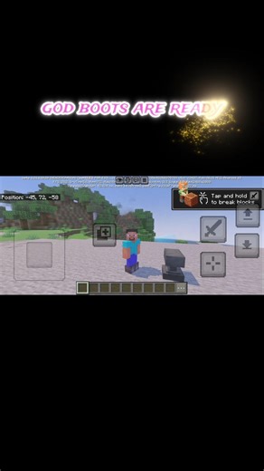 how to make god boots#minecraft #bootgaming #viralshorts