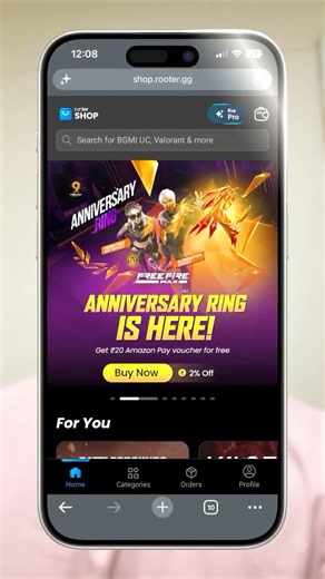 Free Fire Anniversary Special | 2% OFF on Diamonds + FREE ₹20 Voucher #freefire #freefiremax #ff