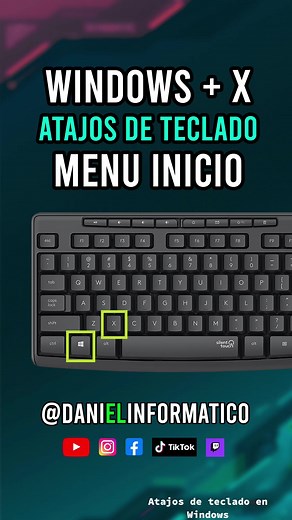 Atajos de teclado: Windows X en Windows 10