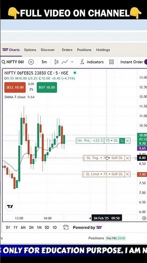 Upstox chart - Instant Scalping Live * SL Trailing* #rkonlinecenter #optiontrading