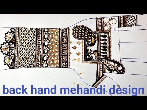 How to apply mehndi design on back hand/mehndi class video/how to learn mehndi design