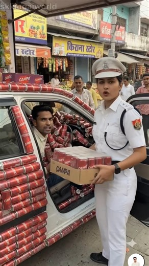 campa cooldrink seling in the car ||#ai #funny #aivlog #shorts