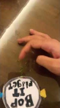 Bop it fidget toy (made out of paper straw and bottle)#bopit