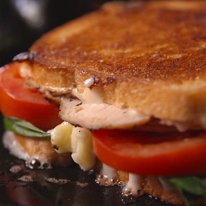 This Caprese Chicken Grilled Cheese will make you feel like a boss. Full recipe: http://dlsh.it/XRPu4S8 | Delish