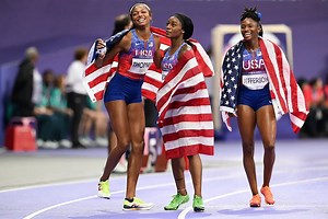 United States win women’s 4x100m relay gold at Paris Olympic