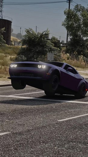 Dodge Demon WHEELIE RIGHT IN FRONT OF COPS