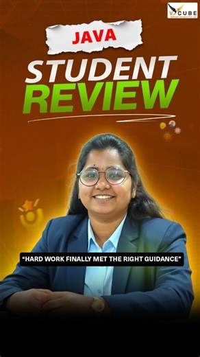 Vcube Java on Instagram: "🚀"𝑨𝒏 𝑯𝒐𝒏𝒆𝒔𝒕 𝑺𝒕𝒖𝒅𝒆𝒏𝒕 𝑹𝒆𝒗𝒊𝒆𝒘 𝒐𝒇 𝑱𝒂𝒗𝒂 𝑭𝒖𝒍𝒍 𝑺𝒕𝒂𝒄𝒌 𝑻𝒓𝒂𝒊𝒏𝒊𝒏𝒈 @𝑽𝒄𝒖𝒃𝒆"🚀 🚀 Excited to share my journey learning Java Full Stack at VCube Software Solutions! Under the guidance of Mr. Vishwanath Sir and Mr. Srikanth Sir, I gained hands-on experience, industry-ready skills, and 100% placement support. From coding basics to real-world projects, this training truly transformed my career path! 💻✨ 👨‍🏫 Expert Mentorship by industry