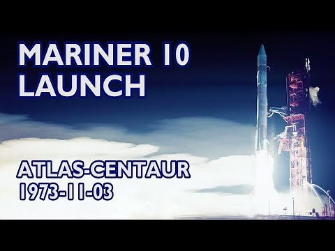 MARINER 10 Launch (1973/11/03) - Atlas-Centaur, Multiple Views, Mercury & Venus space probe, NASA