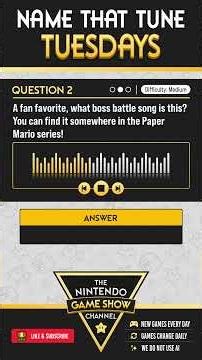 Name that Tune Tuesdays | March 10, 2026 | The Nintendo Game Show Channel