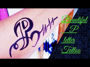 Beautiful P ... Letter tattoo by Tattoo By KK