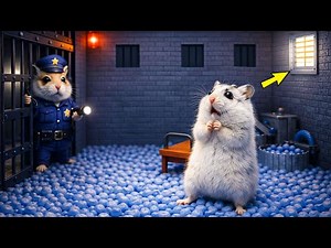 🐹 DIY Hamster Escapes the Prison [OBSTACLE COURSE]