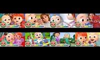 Mix of 8 videos from youtube : CoComelon (Yes Yes and No No songs)