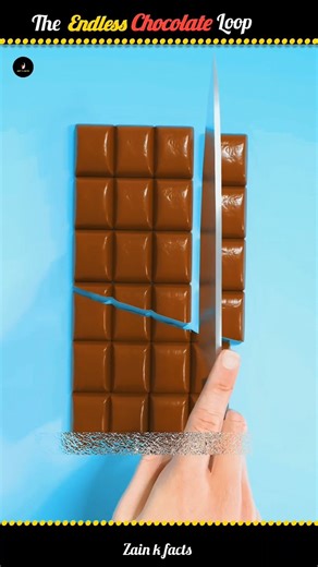 Infinity Chocolate Loop 🍫 || #shorts #facts #amazing #amazingfacts@FactsMine @zackdfilms