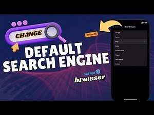 How to Change the Default Search Engine on iPhone 16 Safari Browser