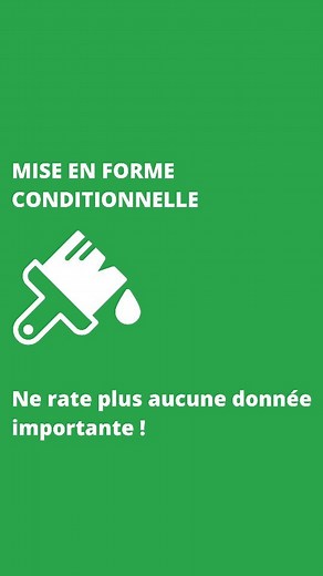 tutosurexcel on Instagram: "On me pose souvent des questions sur la mise en forme conditionnelle, aujourd'hui je t'en fais une vidéo ! C'est une des fonctionnalités que j'aime le plus dans Excel, tellement pratique 😁 #excel #astuce #microsoft"