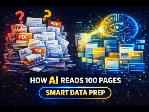 Preprocessing Unstructured Data for #LLM Application #RAG PDF से #AI कैसे बनता है?📄Chunking Explain