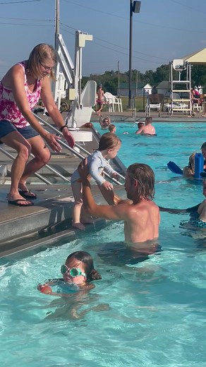 Don't fall in 🏊 #pool #funny #fail #reels | Peachy