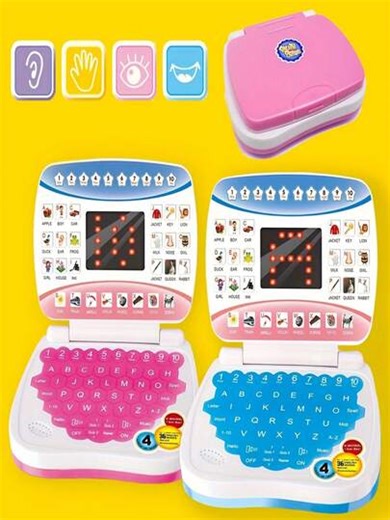 Kids Pretend Mini Laptop Computer Learning Machine, Music Tablet PC Model, Screen Reading Storybook, Parent-Child Interactive, Suitable For Children 3+ Years Old, Multifunctional Educational Toy, Birthday Gift | SHEIN
