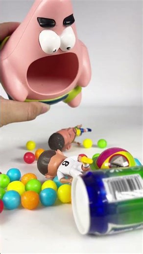 Satisfied unboxing and Reviews: Patrick Toy Eating Neymar & Ronaldo Fun Toys videos #funny #shorts