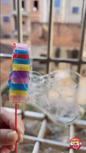 DIY Amazing Bubble Blower Toy | Easy Bubble Maker with Plastic Straws & Stick | KidiesTime7 #diy