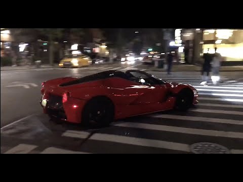 LaFerrari Aperta driving in NYC