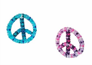 How to Make a Beaded Peace Sign Ornament