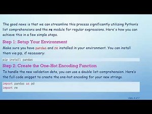 Efficiently One-Hot-Encoding Validation Data in Python