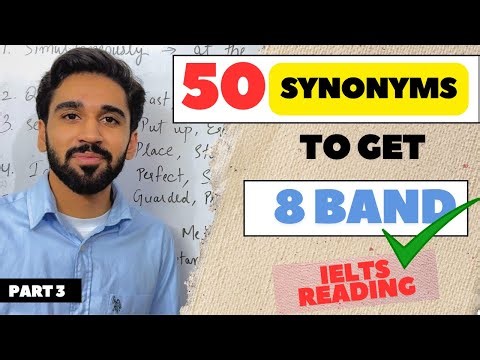 Learn 50 Synonyms in 5 Minutes | Improve Vocabulary Fast | Part 3 | IELTS | IELTS READING