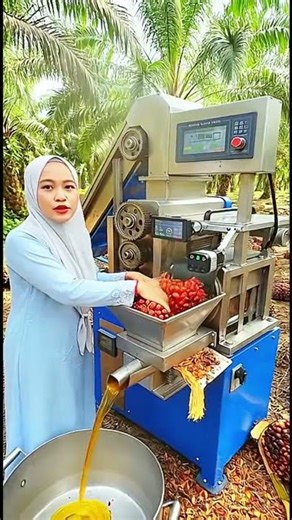 advanced palm fruit processing machine for producing cooking oil #palmfruit #cookingoil