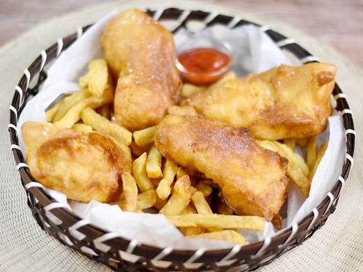Fish and Chips (la vraie pâte à friture anglaise)