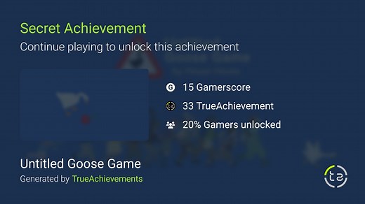 Beautiful achievement in Untitled Goose Game