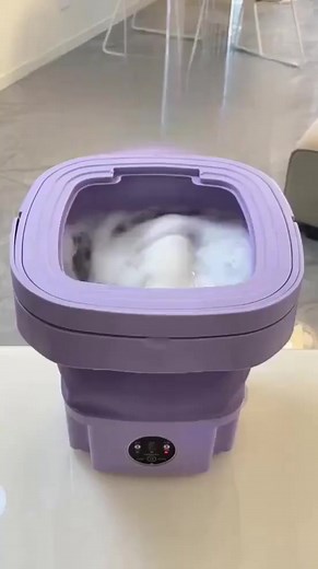 🧺 Mini Machine à Laver Pliable – Douce avec vos Sous-Vêtements ! 💧 Lavage & Essorage en un seul geste – spécialement conçue pour soutiens-gorge, culottes et chaussettes délicates. Propre, hygiénique et préserve la délicatesse des tissus. 🏠 Ultra compacte & pliable – se range facilement dans une armoire ou un tiroir, parfaite pour les studios, dortoirs ou voyages. 🔌 Silencieuse & rechargeable USB – faites votre lessive sans bruit, sans effort et de manière économique. 🙌 Confort et liberté – 