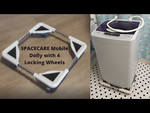 SPACECARE Mobile Roller with 4 Locking Wheels - Adjustable Furniture Dolly from Amazon