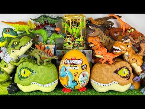 Unboxing Review ASMR Jurassic World Toys Colorful Dinosaur T-rex Giga Stegosaurus Ankylosaurus