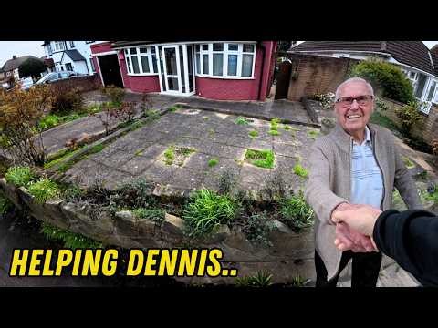 95 Year Old TERRIFIED of Falling.. Let's Clean His SLIPPERY Patio