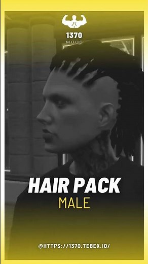 1370 - Hair Pack | Hairstyle Pack - +120 hairstyles | Best Hair Pack Male GTA RP | FiveM.