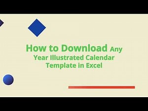 Free Any Year Calendar Template for Excel – Customizable & Easy to Use!