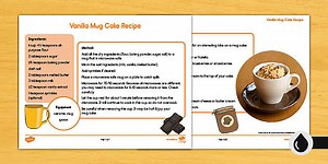Vanilla Mug Cake Recipe