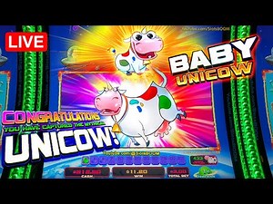 UNEXPECTED LIVE UNICOW! on JOURNEY To Planet Moolah! CASINO SLOTS - FREE GAMES!!! BIG WIN