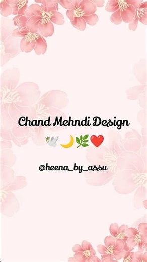 Simple Chand Mehndi Designs for Eid | Quick & Elegant Mehndi #shorts #mehndi #chandmehndi#eidmehndi