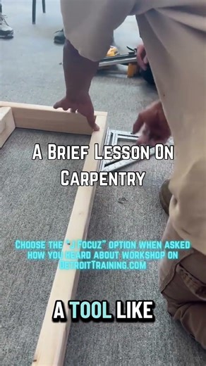 A Brief Lesson On Carpentry | Power Tools | Detroit Training Center
